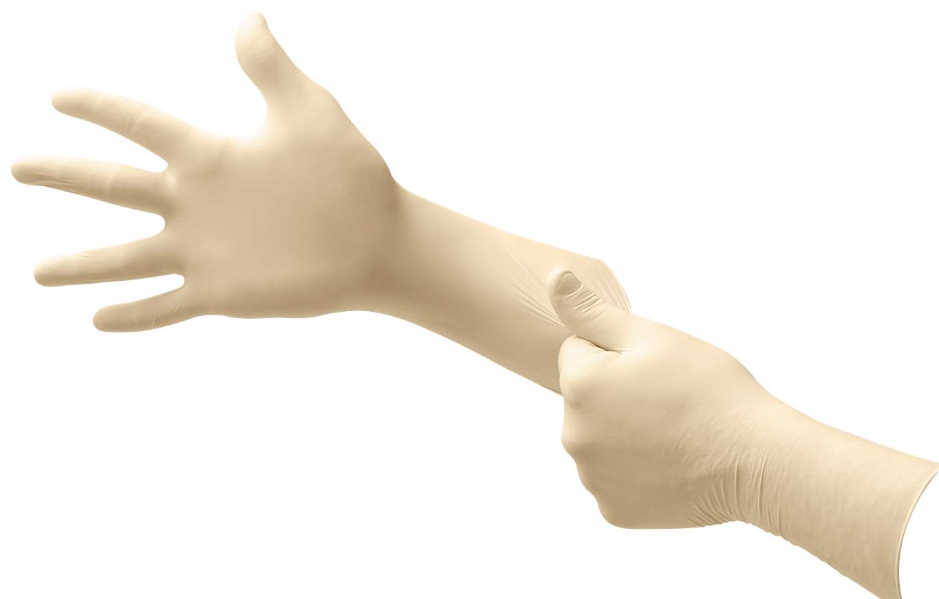 Micro-Touch Premium Medical Examination Gloves, Large Nitrile Cream | 9205PFL