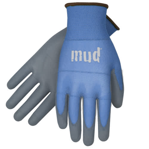 Tough Mud Work Gloves, Medium Smooth Polyurethane Coated Palm Blueberry | 028B/M BLUEBERRY MED