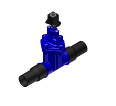 Iron Resilient Wedge Gate Valve 2" IPS Butt Fusion | 74-315502