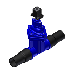 Ductile Iron Resilient Wedge Gate Valve High-Density Polyethylene 3" IPS Butt Fusion | 74-315503