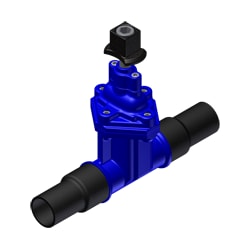 HARCO DUCTILE IRON RESILIENT WEDGE GV 4710 HDPE ENDS - 3, DR= DR 11BODY, 13.5END 3" | 74-325503