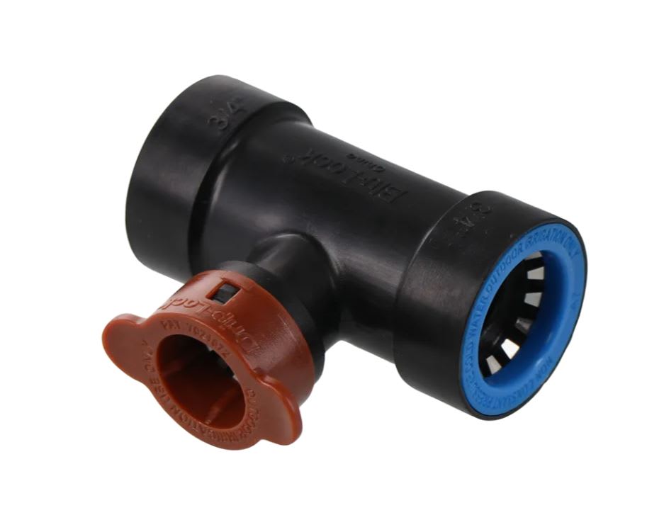 Poly Tee, 3/4" x 3/4" x 1/2" Push x Push x Push | 37361