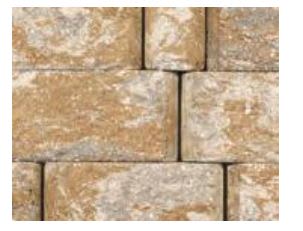 PAVESTONE HARINGTON FREESTANDING SAND 28 SF PER PALLET 6" X 3 PC