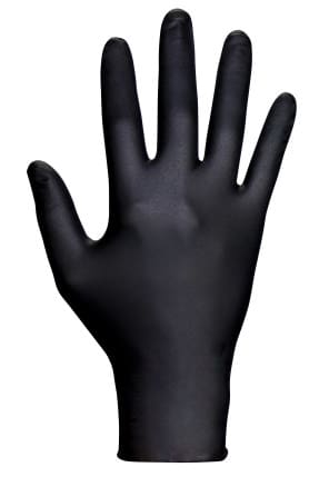 Raven Disposable Gloves, X-Large Nitrile Black | 66519