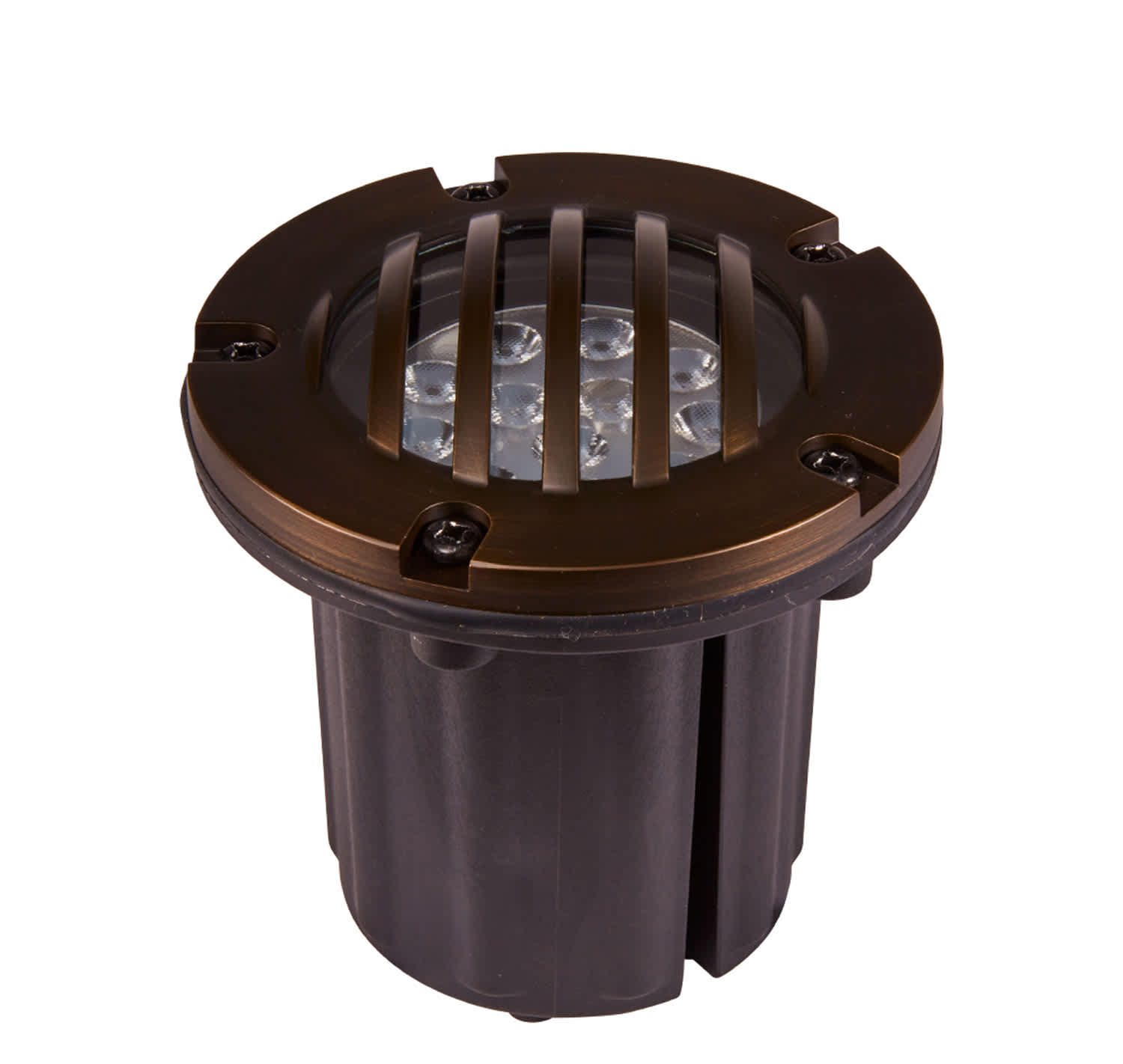 Alliance Outdoor Lighting Ground Light Brass Rock Guard