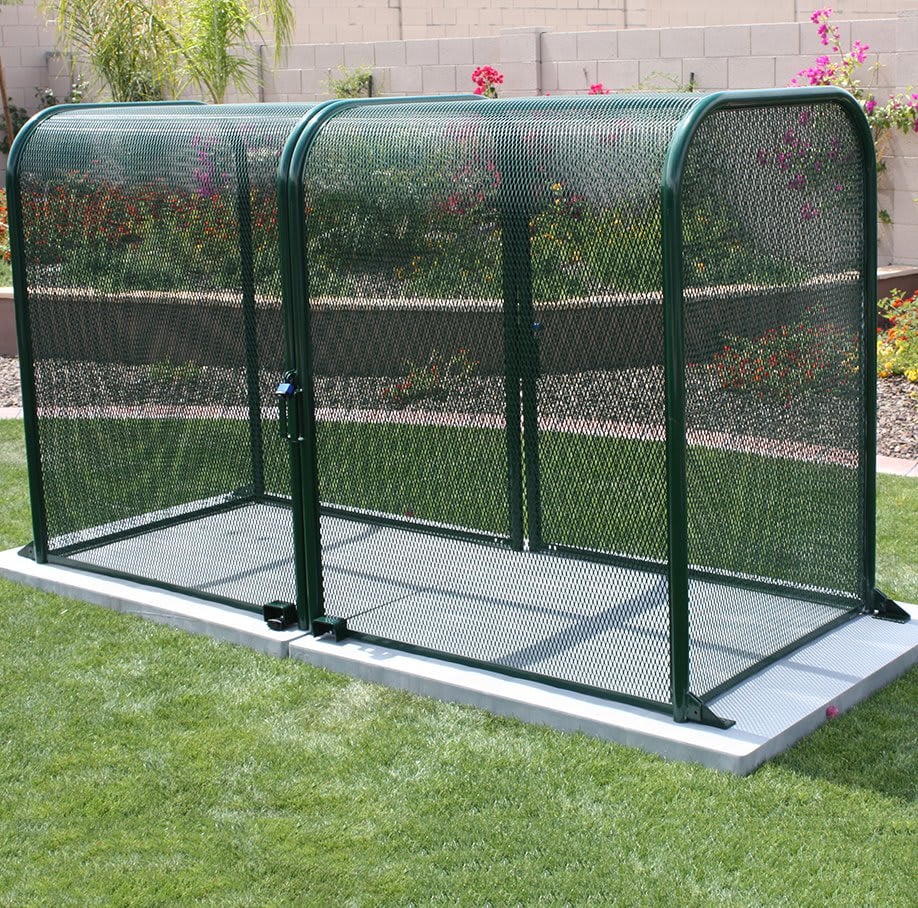 Guardshack W 24" x H 40" x L 66" Lift Off Enclosure Green | GS-5-FG