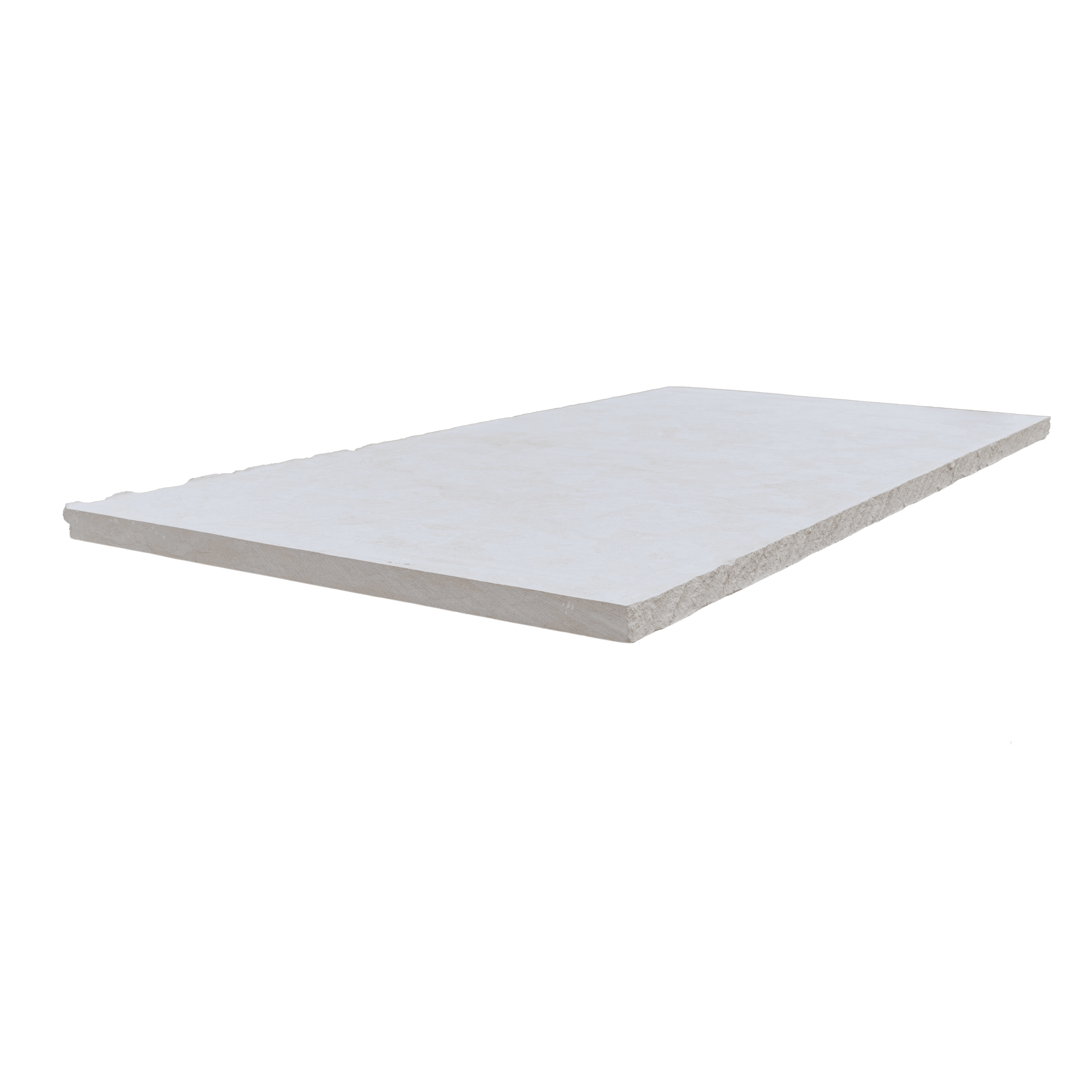 Limestone Slab, 1-1/4", Blanco