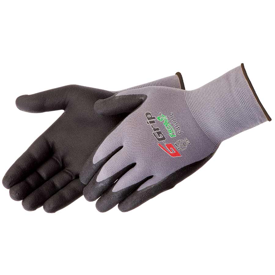 G-Grip Cut Resistant Gloves, Large Microfoam Nitrile Gray/Black | F4600L