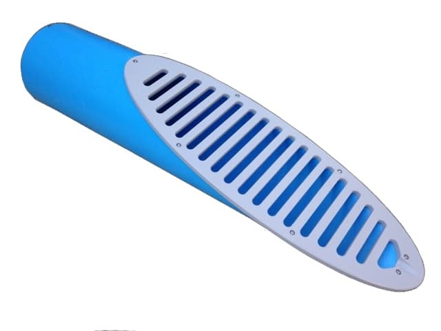 MITERED DRAIN C900 HDPE GRATE LIGHT GREY 8" | 8MD3P
