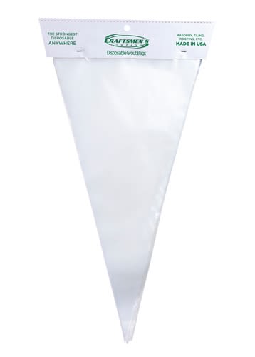 WHITE GROUT BAG W/ BLUE TIP