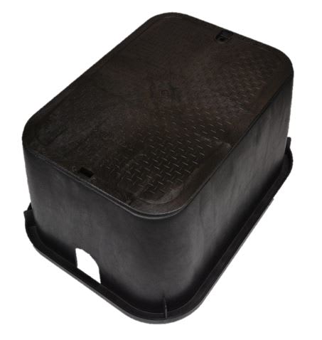 NDS Standard Jumbo Box and Cover Black L 20" x W 13" | 117BC BLK