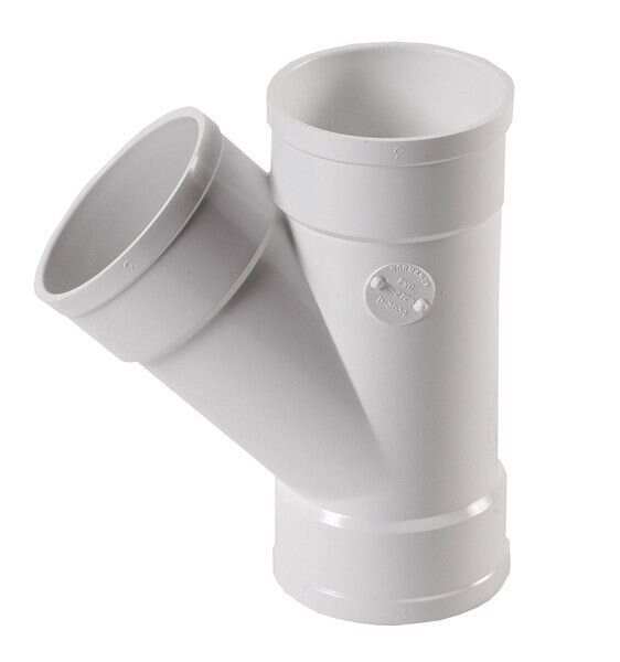 45 Degrees Elbow, 3" Hub x Hub x Hub PVC | 3P08_alt