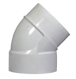 45 Degrees Elbow, 3.27" x 3.47" Spigot x Hub HDPE Street | 3P03ST