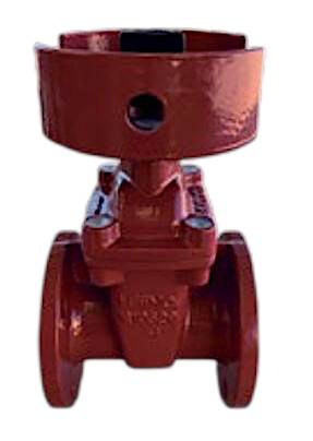 Leemco Non-Rising Stem Mainline Resilient Wedge Gate Valve Ductile Iron 4" x 4" Flange x Flange | LMV-44FF