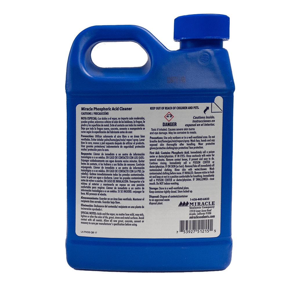 Miracle Phosphoric Acid Cleaner Miracle Sealants 1 Quart |  PHOSQT6