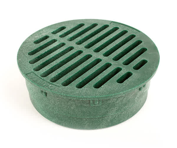 6" Round Flat Grate, Green | G6RFG_alt