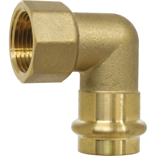 90 Degree Transition Elbow 3/4", Lead Free Brass, PRESS x MIP | H-86243W