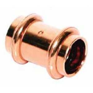 Coupling, 1" x 1" Press x Press Copper W/Stop | PPRC0100
