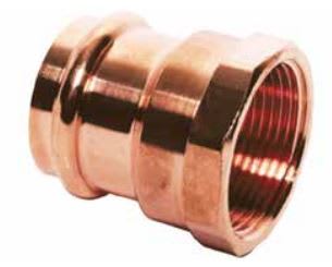 Adapter, 3/4" x 3/4" Press x FPT Copper | PCFA0034