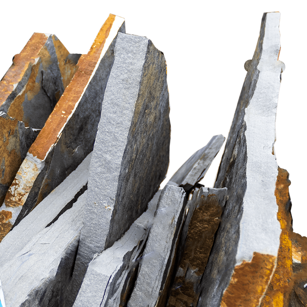 MULTIBLEND BLUE BROWN FLAGSTONE STAND UP 1-1/4" - 1-3/4"