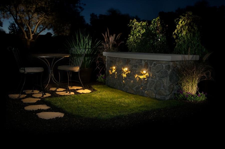 MO LED Landscape Wall Light, Round, Sdnabrn | MOZDCRDSB