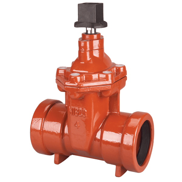 Nibco P-619-RW Non-Rising Stem Resilient Wedge Gate Valve Cast Iron 8" G x G | NHAC21L