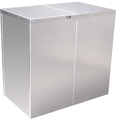 StrongBox W 60" x H 39" x D 24" Clamshell Entry Backflow Enclosure | SBBC-60ALHP