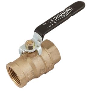 Aqualine Ball Valve Brass 3/4" F x F | BBV-075-LF-LH