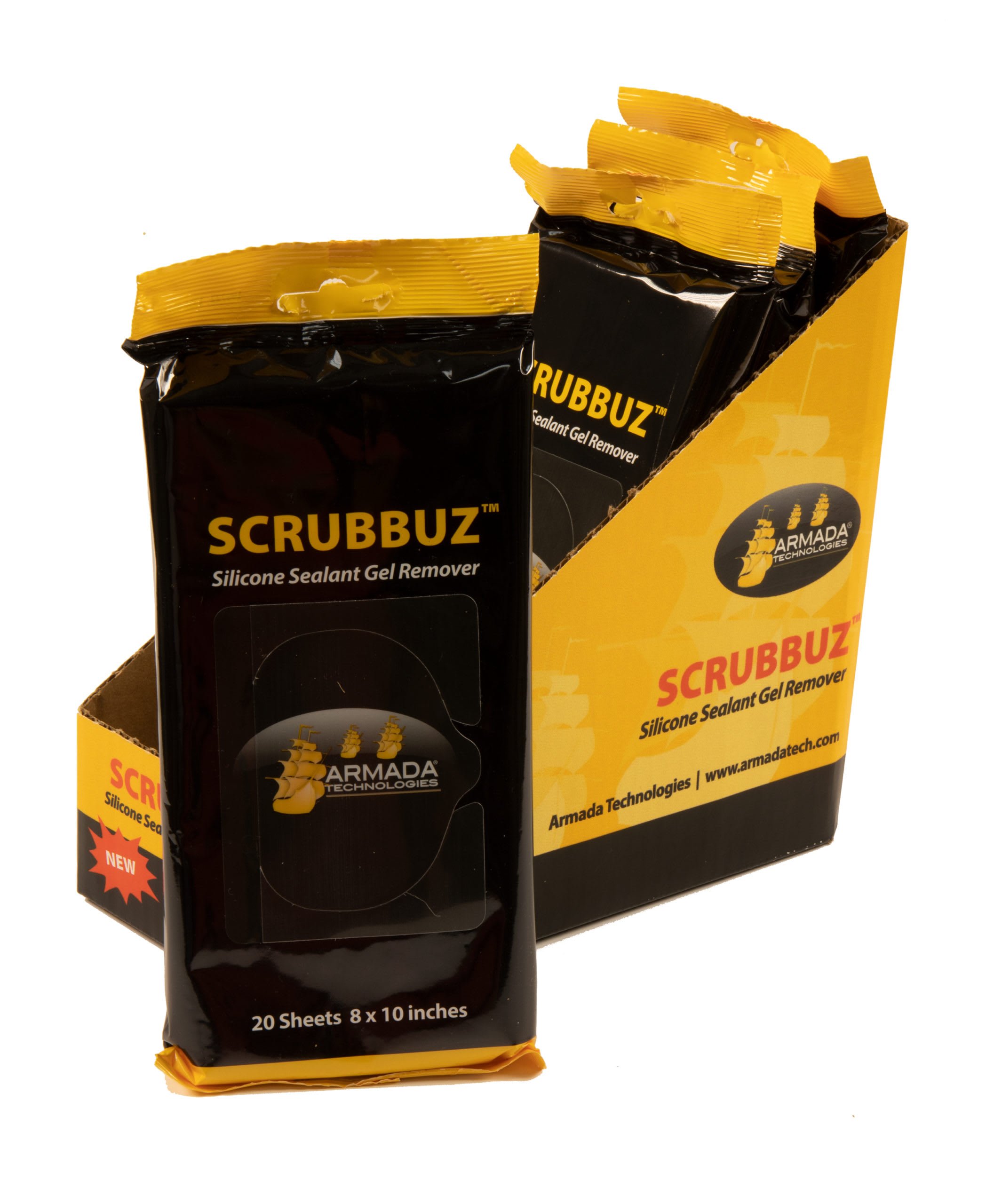 Scrubbuz Silicone Sealant Gel Removing Wipe | SCRUBBUZ