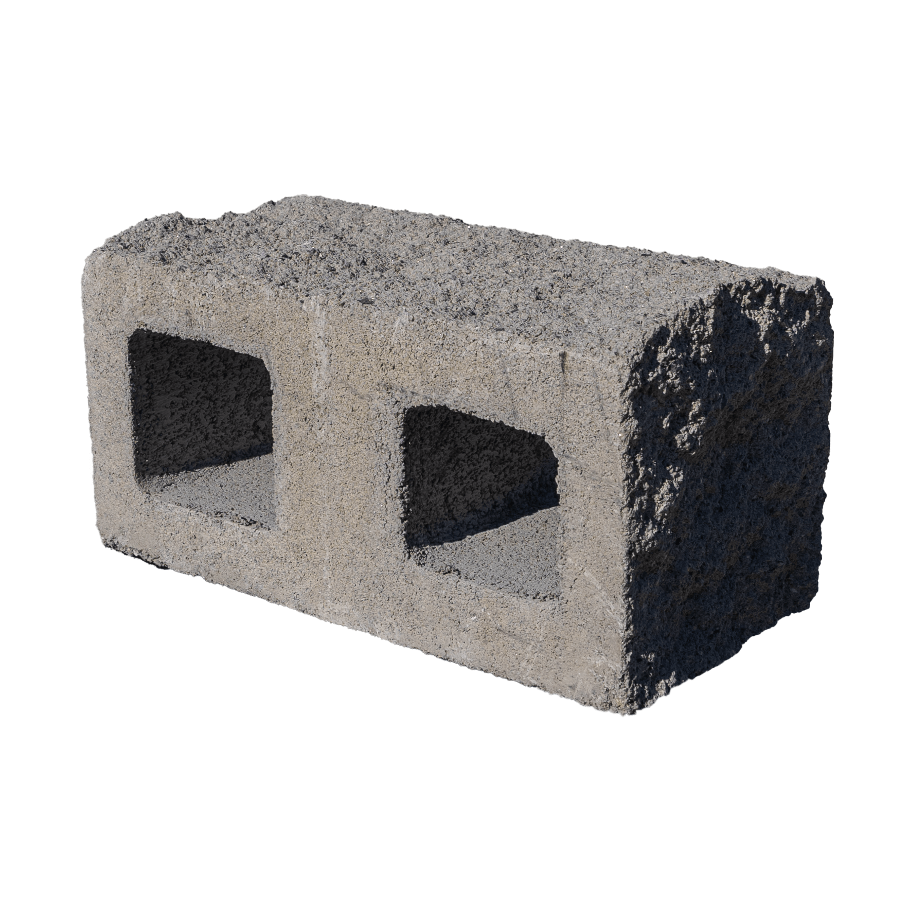 Split Face End Corner, 8" x 8" x 16", Concrete