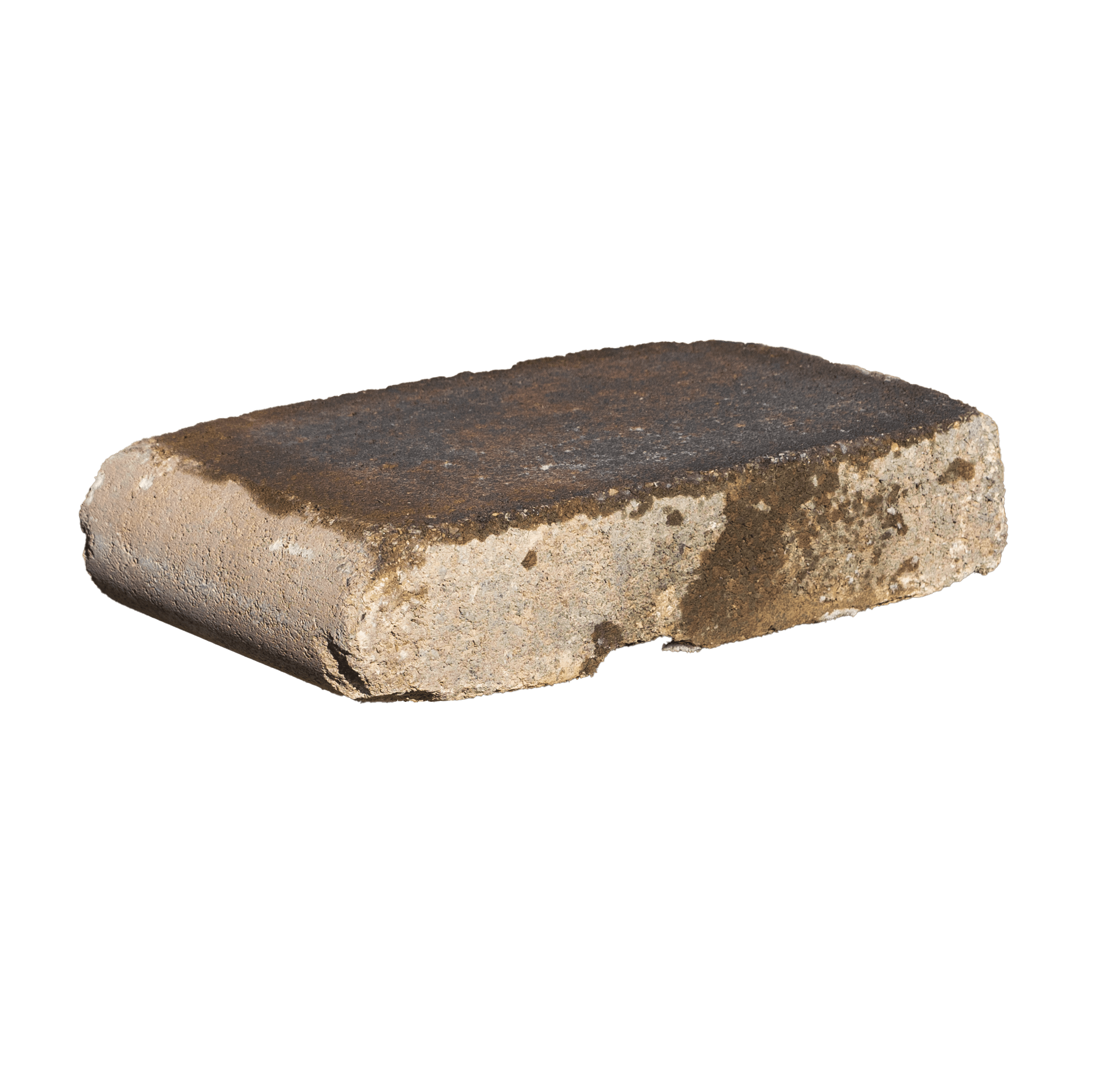 Bullnose Cap, Walnut, Weathered Concrete