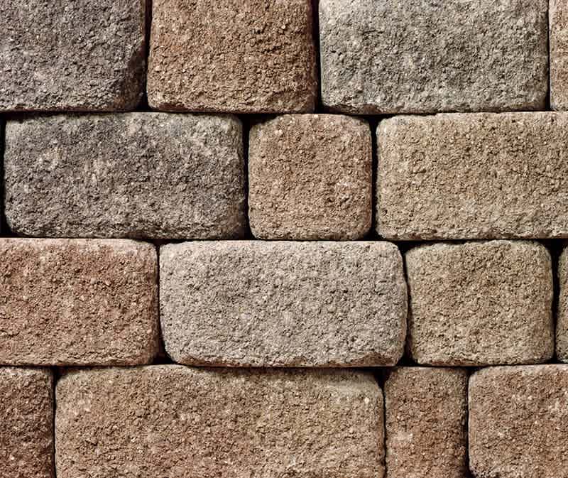 BASALITE STONEWALL II POSITANO 33 SF/PAL - 6.6 SF/LAYER 5 LAYERS/PAL - 6" X VARIOUS