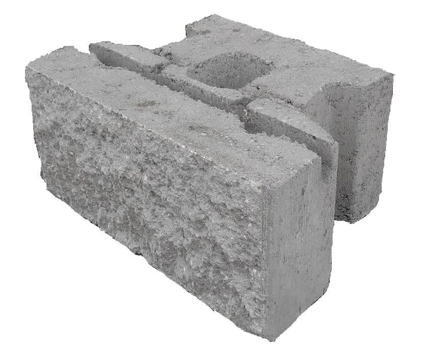 BASALITE GEO PRO NATURAL STRAIGHT FACE 36SF/PAL BASALITE 8" X 18"