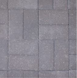 Borgert Holland Stone 60 mm Paver Char 1 Band 15.7 Sf - 72 Stone/ 1 Cube 94 Sf - 6 Bands Charcoal 4" X 8" | 4HS08alt