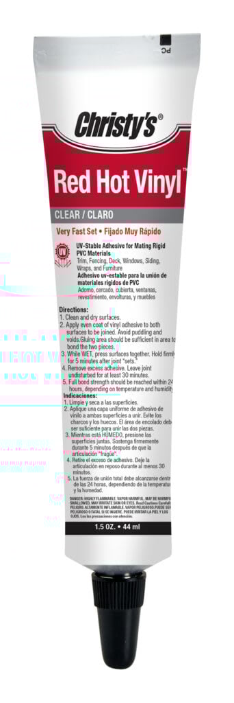 Red Hot Clear Adhesive, Vinyl | 505096