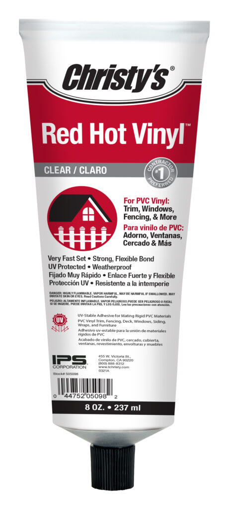 Red Hot Clear Adhesive, Vinyl | 505098