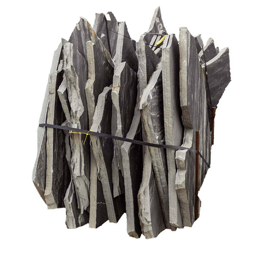 TAMAHA BLUE STAND UP FLAGSTONE - PER TON 1-3/4" - 2-1/4" THICK 1-3/4" - 2-1/4"
