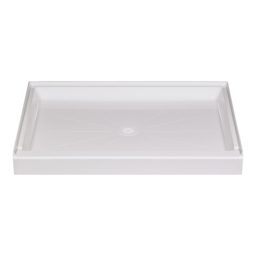 Durabase Rectangular Shower Floor, Fiberglass White | 3460M