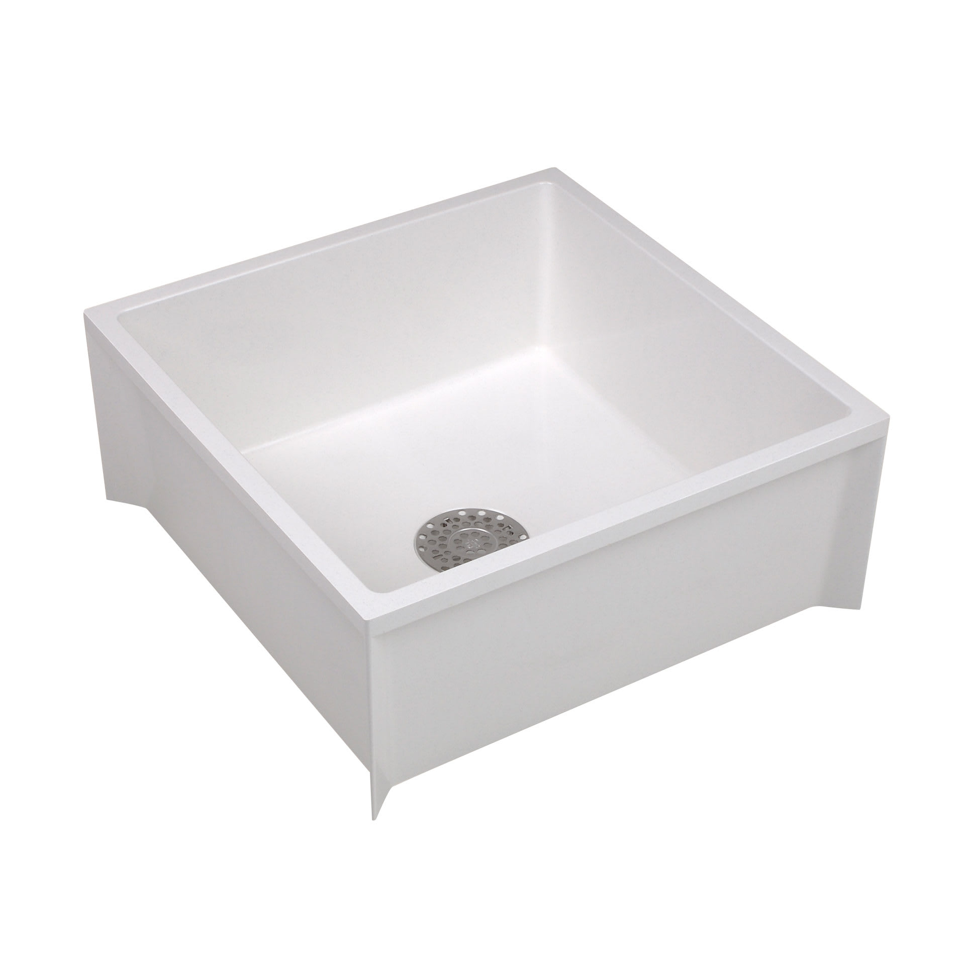 Model 63M Integral Mop Basin, Fiberglass 63MX White 2"or Molded Stone | 63MXK