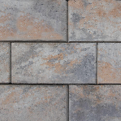 Nicolock Verona Wall Westchester Blend Tumbled - 96 Ea/ Pallet - 3 Ea/ Sf - 8 Lr/ Pallet 4" X 12" X 8" |  VER WEST