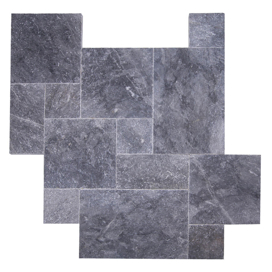 TRAVERTINE PREMIUM PAVER, TAHOE ASHLAR PATTERN TUMBLED