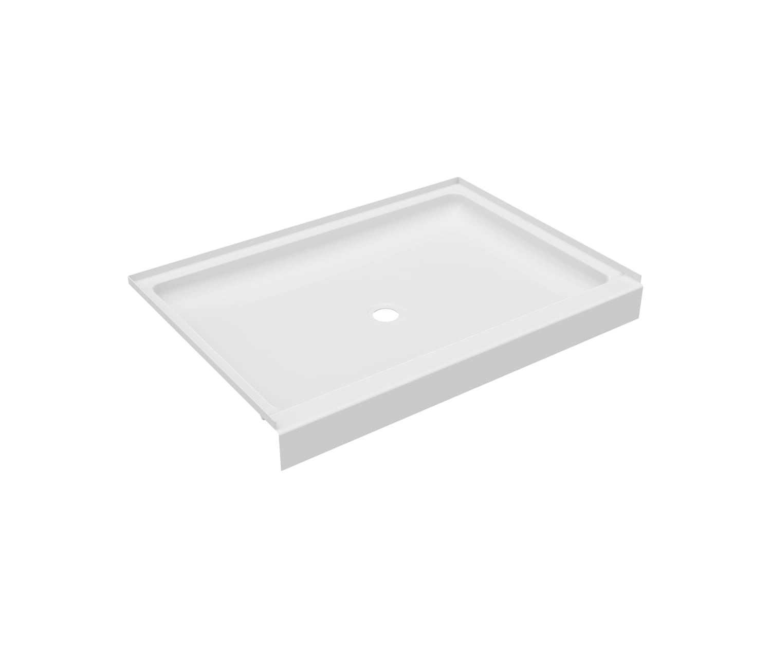 Center Drain Shower Pan, Alcove, White | FF03448MD.010
