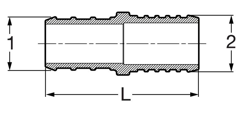 Adapter, 1" x 1" Crimp x PB Copper PureFlow | 46156