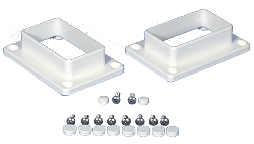 Slotted Handrail Bracket Kit, (L) 3.5" x (H) 2" | 1219W