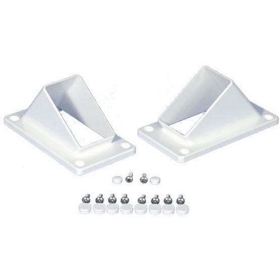 Slotted Handrail Bracket Kit, (L) 3.5" x (H) 2" | 1276W