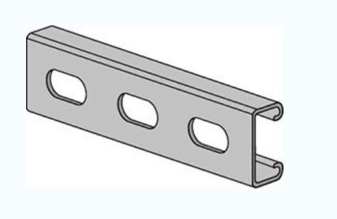 Elongated Hole Channel, 1-5/8" X 13/16" X 14 Ga | 2400603037