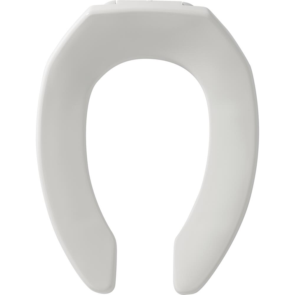 Open Front Toilet Seat, Plastic White | 7B1955CT000