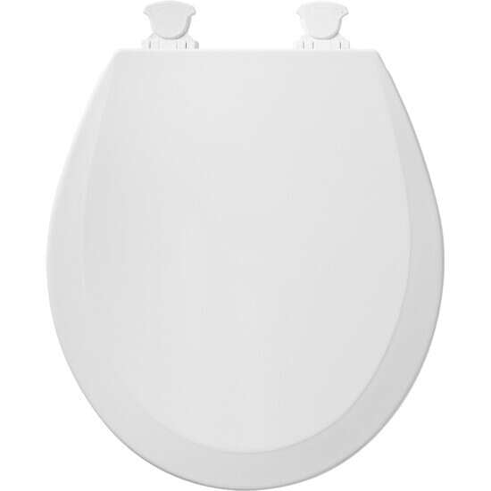 Wood Closet Toilet Seat, Plastic White, Cover | 7B500EC000