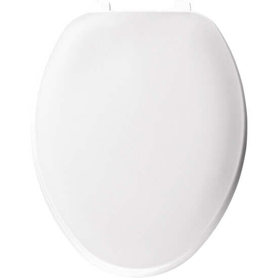 Beneke Residential Toilet Seat, Molded Wood White Cfwc Elongated Paint | EM30TM