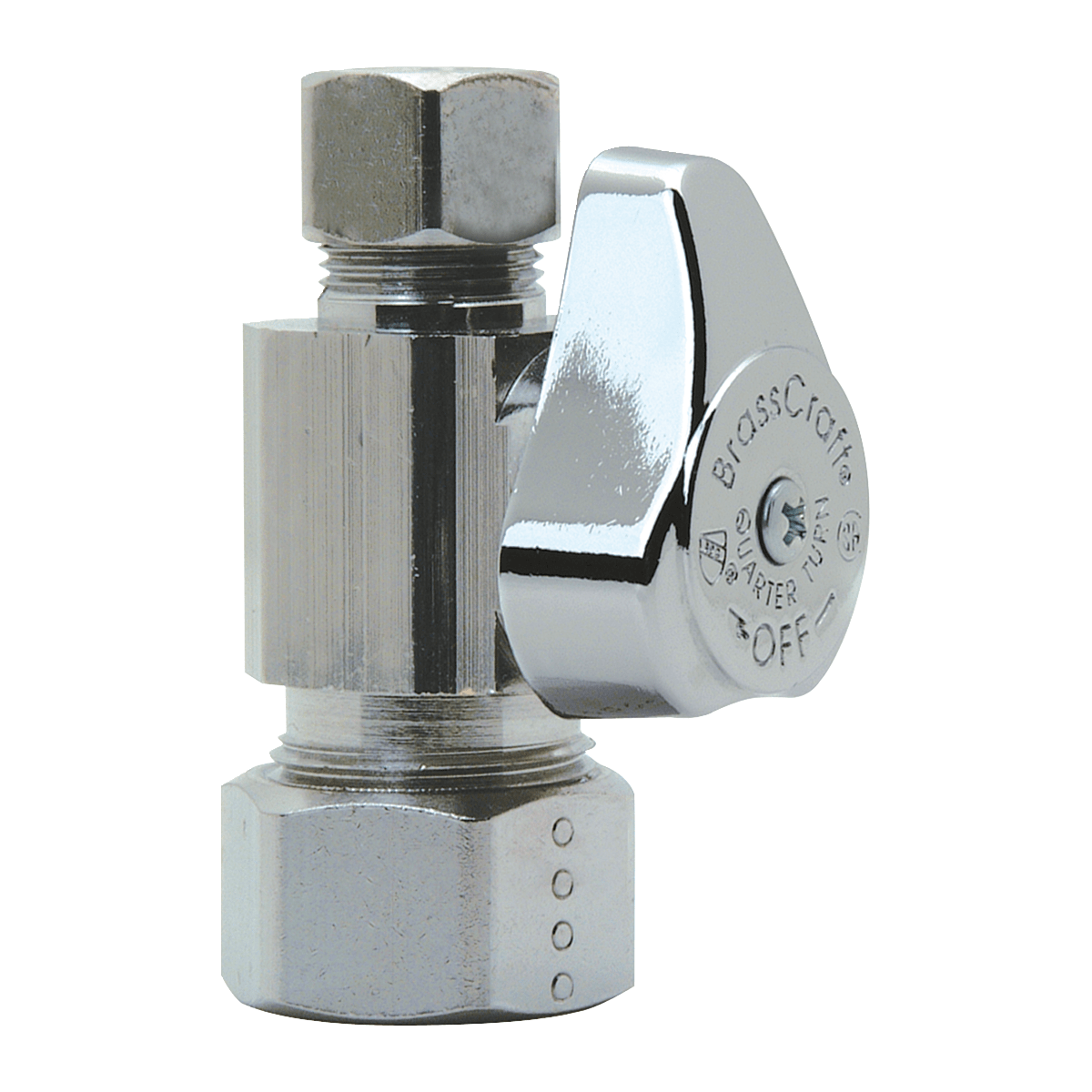 1-Piece Turn Angle Stop Brass 5/8" x 3/8" Compression x Compression | G2CR14X C